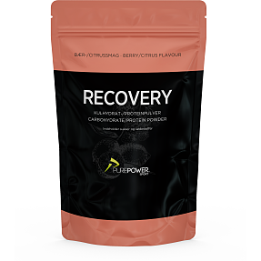 Protein- og kulhydratpulver m. bær- og citrussmag