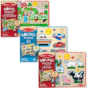 melissa & doug puslespil med lyd -Assorteret