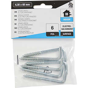 HomeFixer vinkelkrog 4.30x65 mm 6 stk