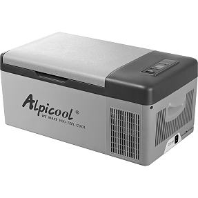 Alpicool C15 kompressor køleboks - 15 liter og med indbygget batteri