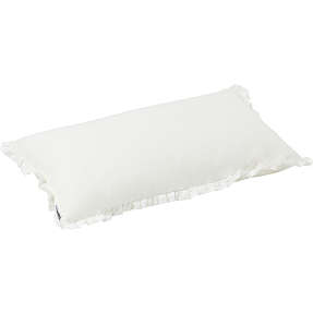 Hoppekids Winter Wonderland pude med flæser - Hvid