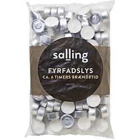 Salling fyrfadslys 100-pak - Hvid