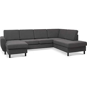 Madrid Nordic venstrevendt U-sofa - antracit