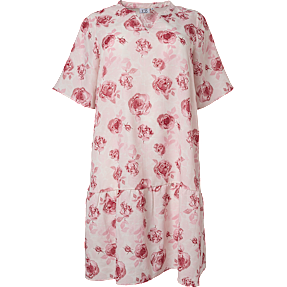 VRS dame blomstret kjole str. 46 - rosa