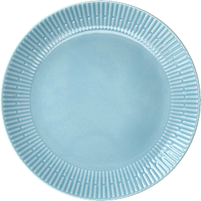 Relief frokosttallerken - lyseblå (Ø: 22 cm)