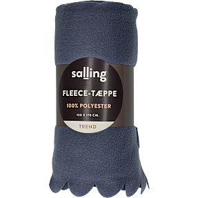Salling Trend fleeceplaid - blå