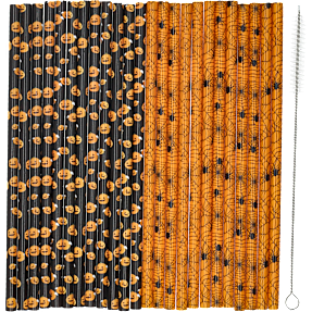 Halloween sugerør inkl. børste