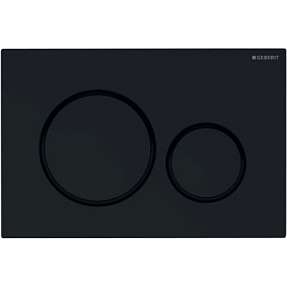 GEBERIT SIGMA20 betjeningsplade 246x164x12 mm sort-blank sort-sort