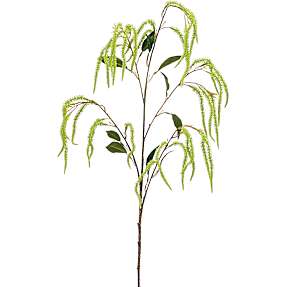 Amaranthus grøn kunstig blomsterstilk