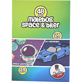 Danpen malebog - astro- og bilmotiver