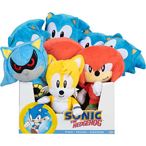 Sonic bamse 23 cm - assorteret
