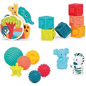 LUDI legesæt med klodser og sansebolde