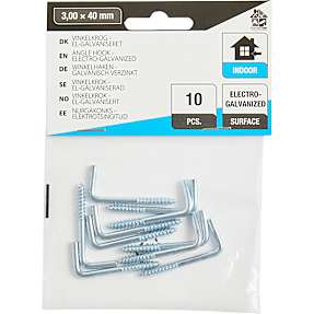 HomeFixer vinkelkrog 3x40 mm 10 stk