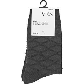 VRS dame strømper str. onesize - sort