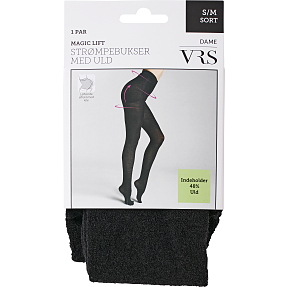 VRS strømpebukser magic lift str. S/M - sort