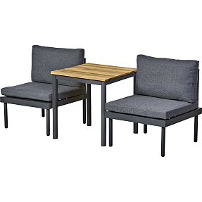 Pesaro sæt med 2 loungesofamoduler - koksgrå