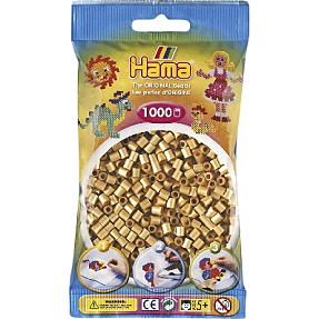 Hama midi perler 1000 stk. - guldfarvet