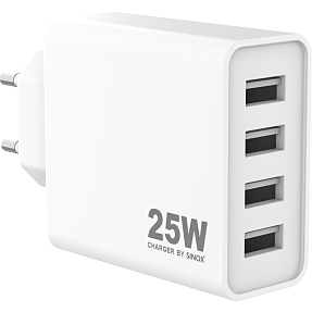 Sinox Pro oplader 25W - hvid