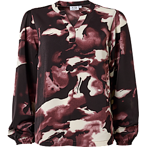 VRS dame bluse str. S - bordeaux
