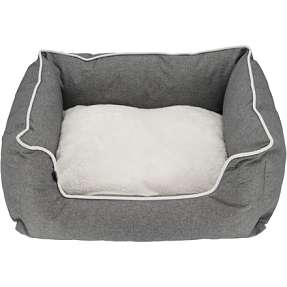 Hundekurv str. S - grå