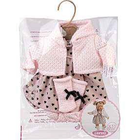 Llorens dukketøj - prikket kjole