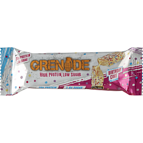 Proteinbar m. hvid chokolade og drys