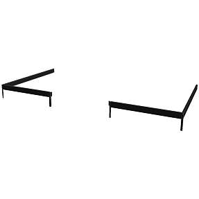 Juliana drivhussokkel til Veranda 6,6 m² - sort