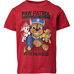 Paw Patrol T-shirt str. 86/92 - rød