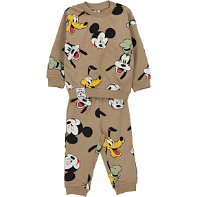 Mickey and Friends sweatsæt str. 74/80 - brun