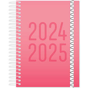 Spiralkalender 24/25 - rød lak