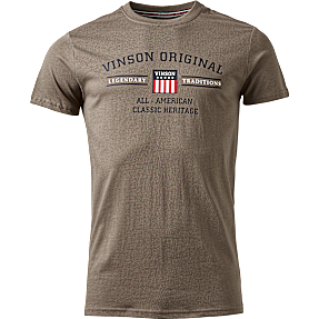Vinson herre T-shirt str. L - brun