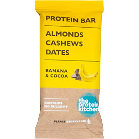 Proteinbar m. kakao, nødder og banansmag