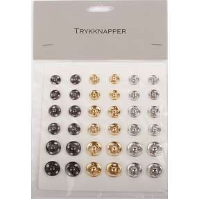 Trykknapper 36-pak