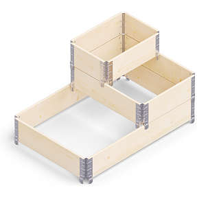 Pindstrup trappehøjbed 60x40 cm - natur