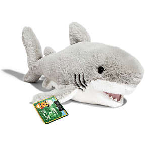 FAO Schwarz hvid haj bamse 38 cm