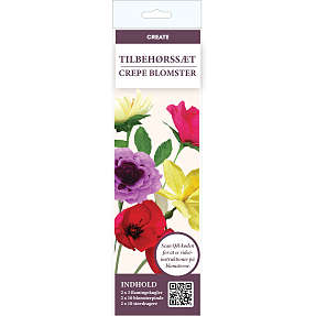 Crepe blomster DIY tilbehørssæt