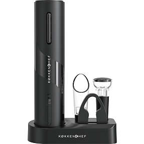 Køkkenchef elektrisk vinåbner - sort