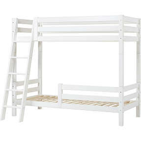 Hoppekids ECO Luxury høj køjeseng med skrå stige 90x200 cm - hvid