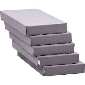 Hoppekids 5-split madras til lounge modul 80x200 cm - grå