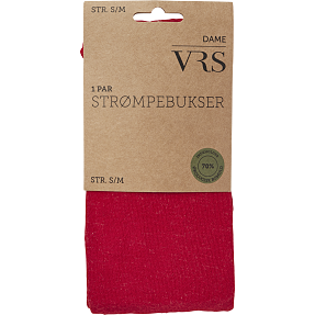VRS strømpebukser str. L/XL - rød