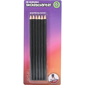 Danpen HB standard blyanter 6 stk. - sorte