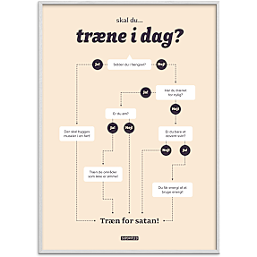 Skal du træne i dag? – 50x70 cm