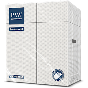 Soft servietter foldet 25 stk. - hvid