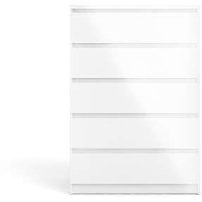 Naia kommode med 5 skuffer - hvid