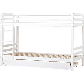 Spiloppe køjeseng 90x200 cm - hvid