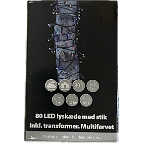 Salling stof flagguirlande 2 meter - Dannebrog