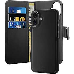 Puro iPhone 16 Plus wallet - sort