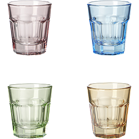 Aida farvede shotsglas (37ml) - flere varianter - assorteret