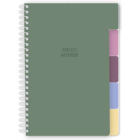 1Conzept emne notesbog A5 - grøn