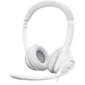 Logitech H390 USB Headset - hvid